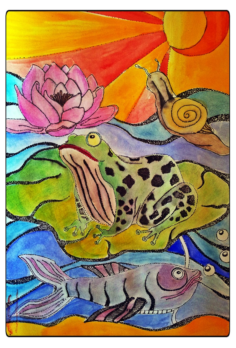 Deze tekening is gemaakt voor mijn tante Lucy, naar een tekening die ik ooit van haar kreeg.