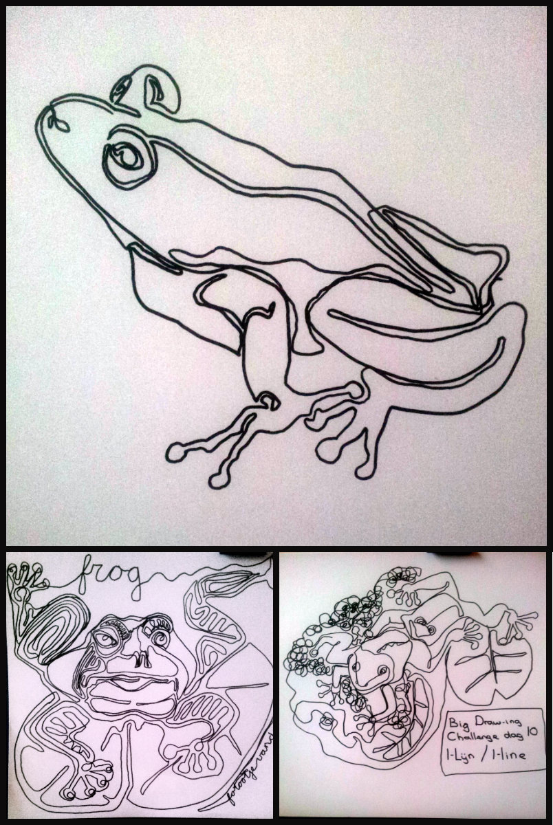 Big Draw-ing Challenge dag 10: Tekening uit 1 lijn