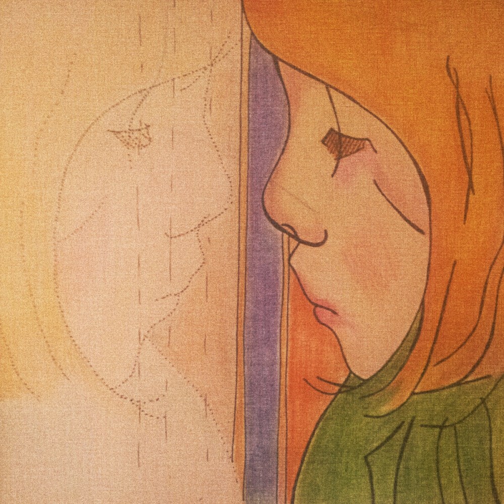 Big Draw-ing challenge, dag 11, In de spiegel.