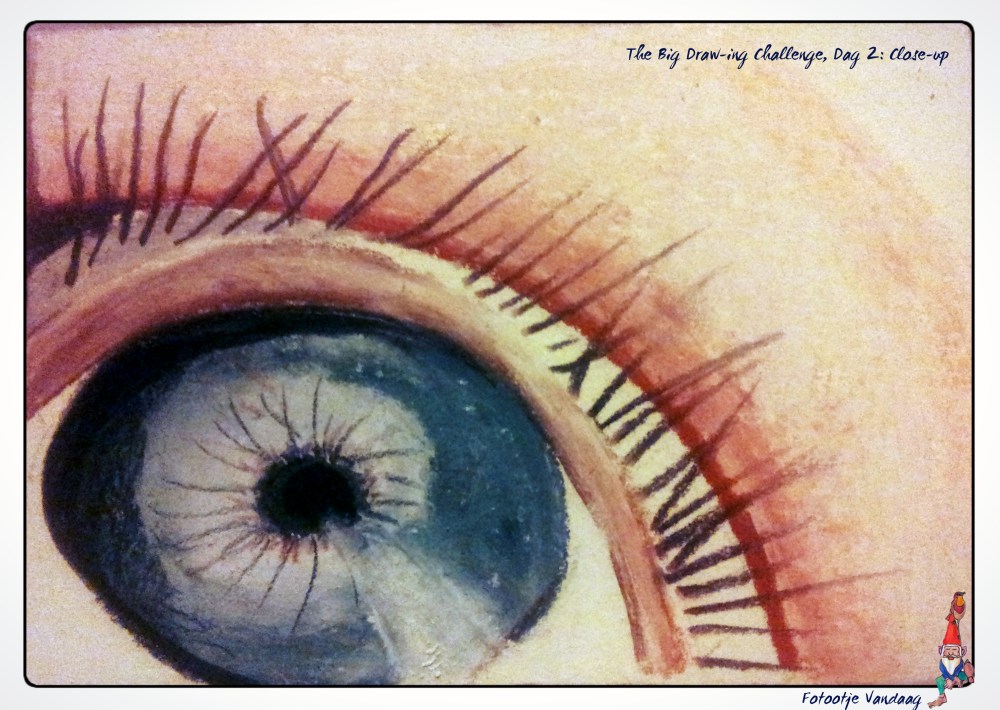 Dag 2, Close-Up, schets met pastelkrijt