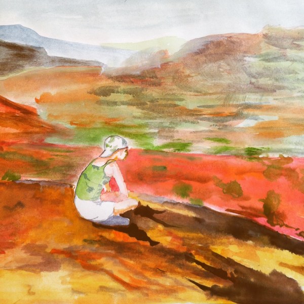 Kleine aquarel voor een vriendin.