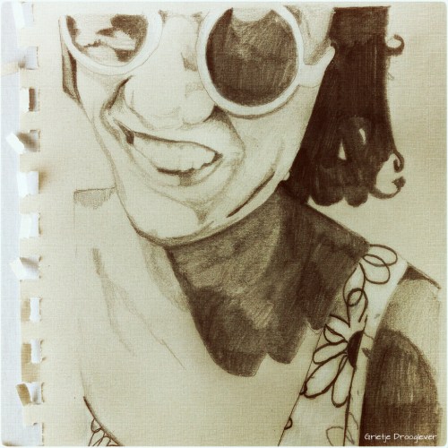 schetsje met potlood